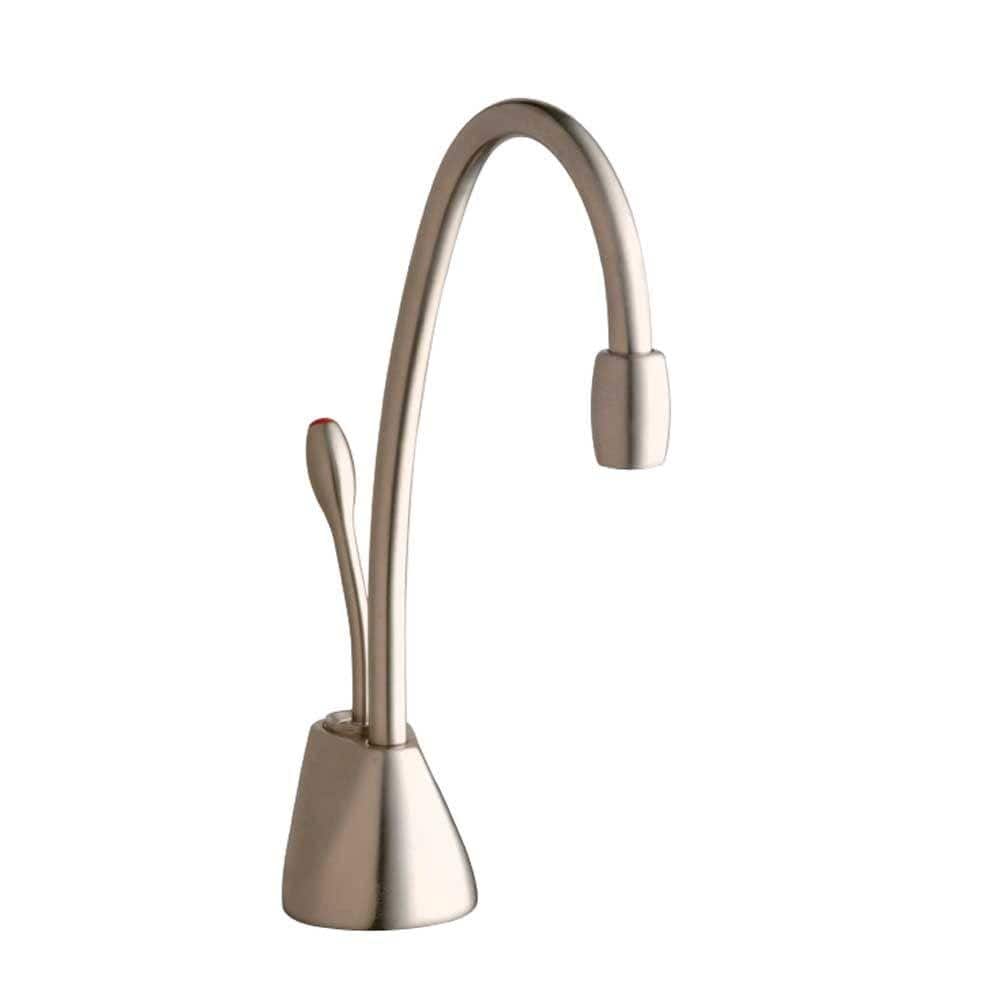 Contemporary Instant Hot Water Dispenser, 8.4 in., Single Handle Kitchen Faucet in Satin Nickel price history on PriceWatchPro