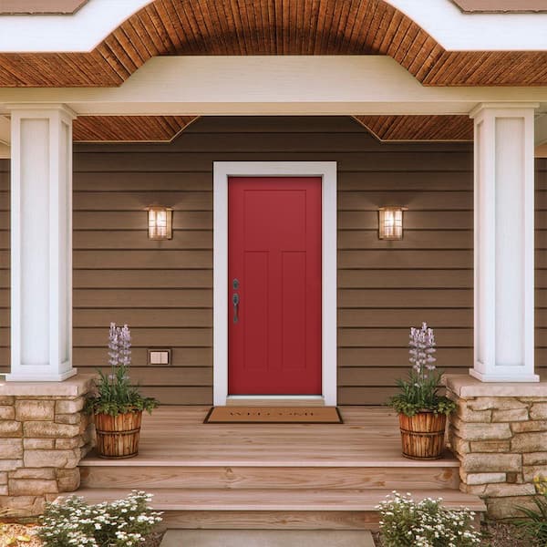 JELD-WEN 36 in. x 80 in. 3-Panel Right-Hand/Inswing Craftsman