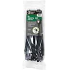 8 in. Twist and Cut Cable Tie, Black (100-Pack)