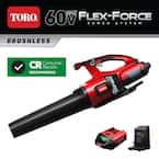 120 MPH 605 CFM 60-Volt Max Lithium-Ion Brushless Cordless Leaf Blower - 2.5 Ah Battery and Charger Included