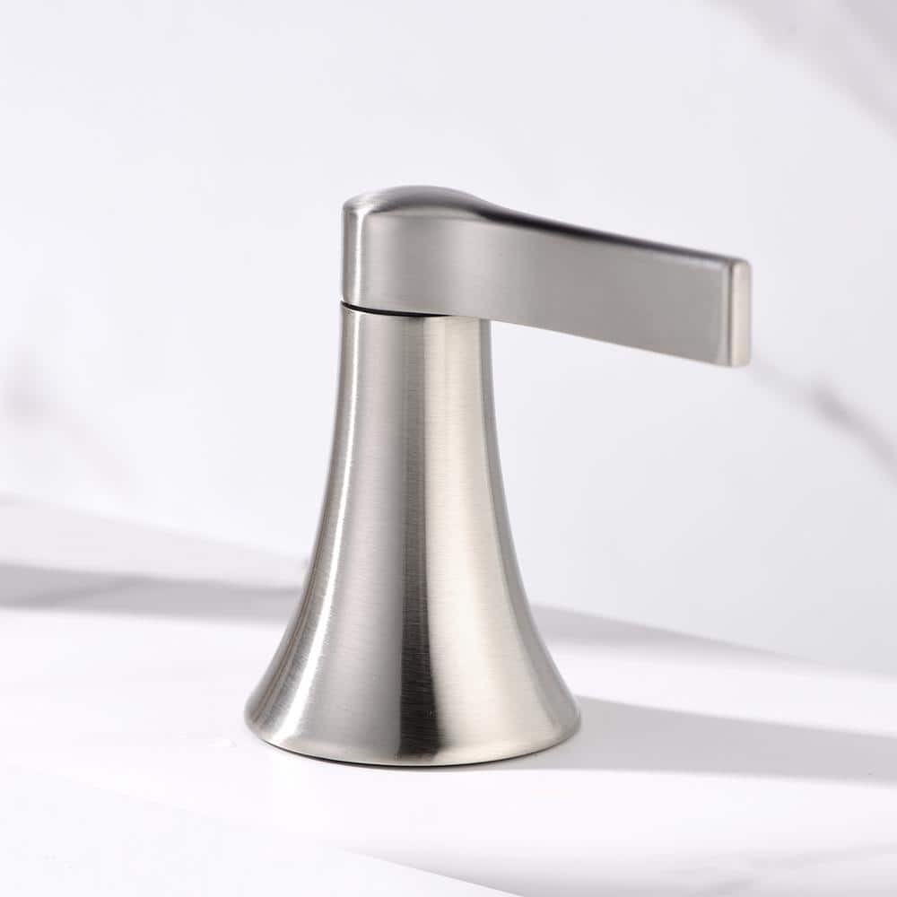 Reesley Brushed Nickel Widespread 2-Handle Bathroom Faucet
