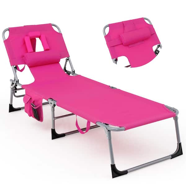 Pink beach lounge chair sale