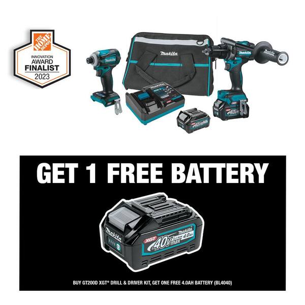 Makita 40V Max XGT Brushless Cordless 2-Pc. Combo Kit 2.5Ah with