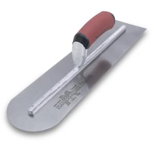 20 in. x 5 in. Finishing Trl-Round Front End Curved Durasoft Handle Trowel