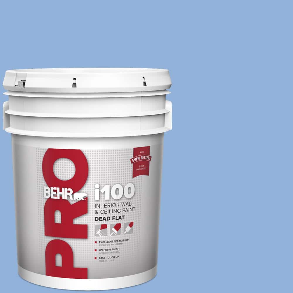 5 gal. #580B-5 Cornflower Blue Dead Flat Interior Paint product image for price tracking