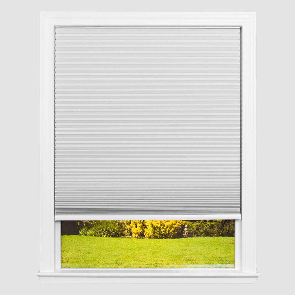 White Cordless Blackout Cellular Fabric Indoor Shade 30" x 64"