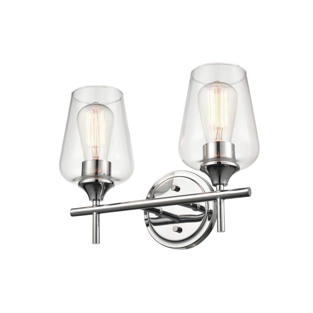 13.75 in. 2-Light Chrome Vanity Light price history on PriceWatchPro