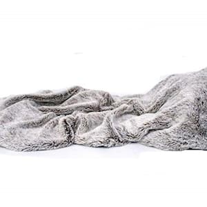 Jordan Gray Polyester Throw Blanket