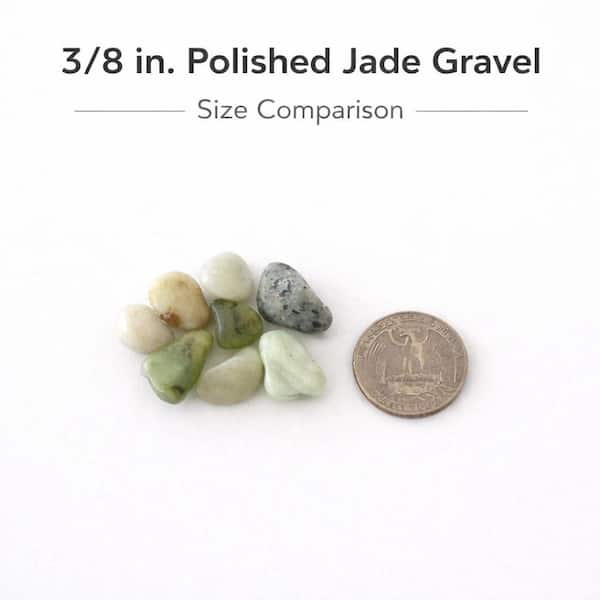 EXOTIC 3/8 in. Polished Jade Gravel (20 lbs. Bag) PJ20-0510 - The
