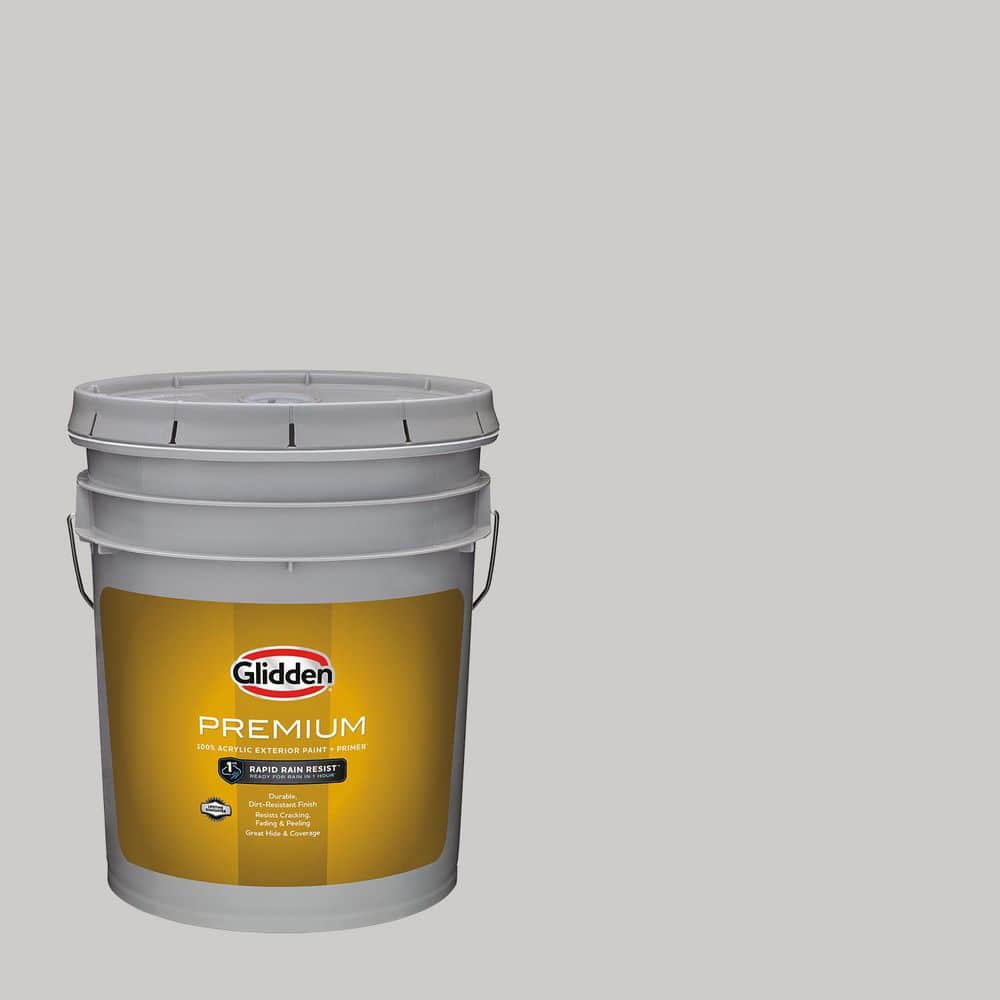 Glidden Premium 5 gal. PPG0996-2 Steely Gaze Satin Exterior Latex