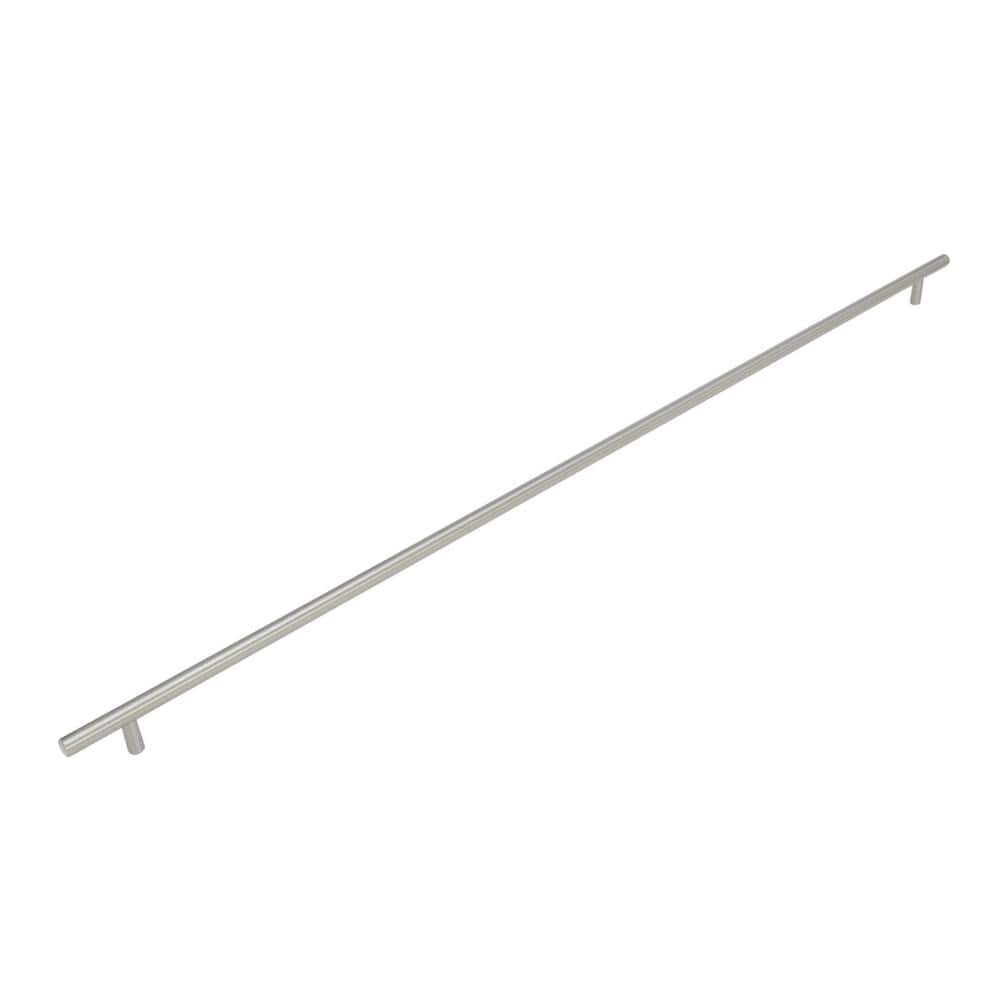 Bar Pulls 30-1/4 in. (768mm) Modern Sterling Nickel Bar Cabinet Pull