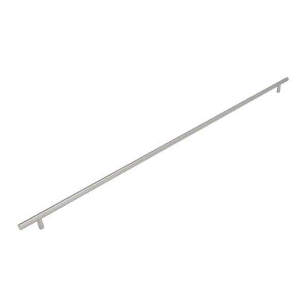 Amerock Bar Pulls 30-1/4 in. (768mm) Modern Sterling Nickel Bar Cabinet Pull