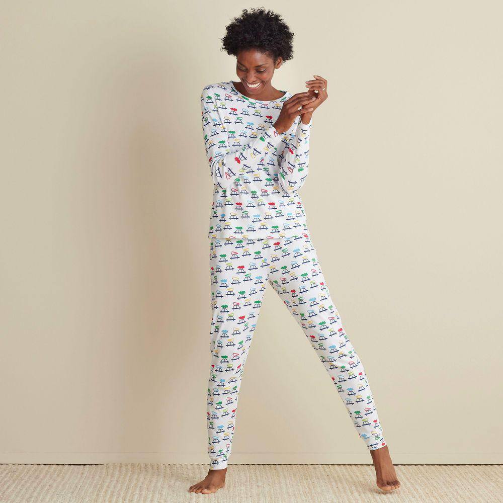 Company Cotton Printed Peruvian Family Sleepwear Women's Extra Small Multi Pajama Set
