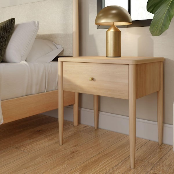 Harbor Blonde 1-Drawer 24 in. W Nightstand