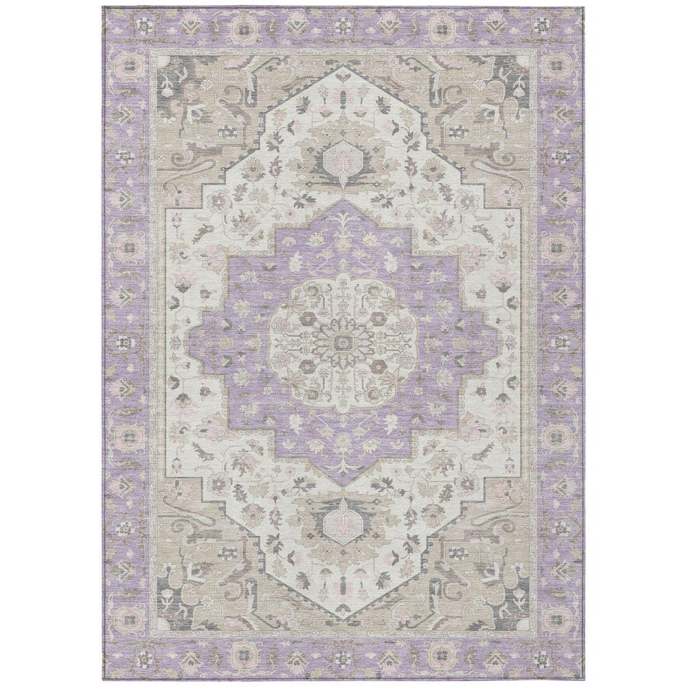 Chantille Machine Washable Indoor/Outdoor Abstract ACN2674 Lavender 5 ft. x 7 ft. 6 in. Area Rug price history on PriceWatchPro