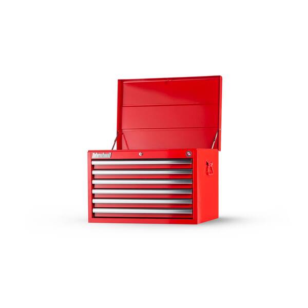 International Tech Series 27 in. 6-Drawer Top Chest, Red