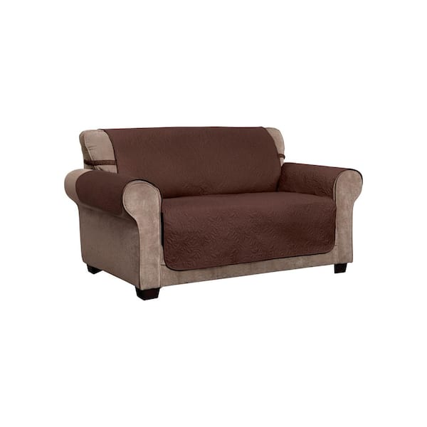 Innovative Textile Solutions Belmont Leaf Secure Fit Loveseat Coffee Furniture Cover Slipcover