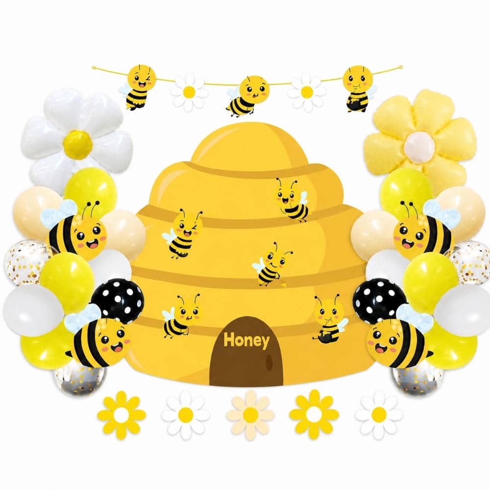 Bee Hive Halloween Trunk or Treat Car Decoration Kit with Daisy Cutouts, Balloons and Bee Garland, Yellow price history on PriceWatchPro