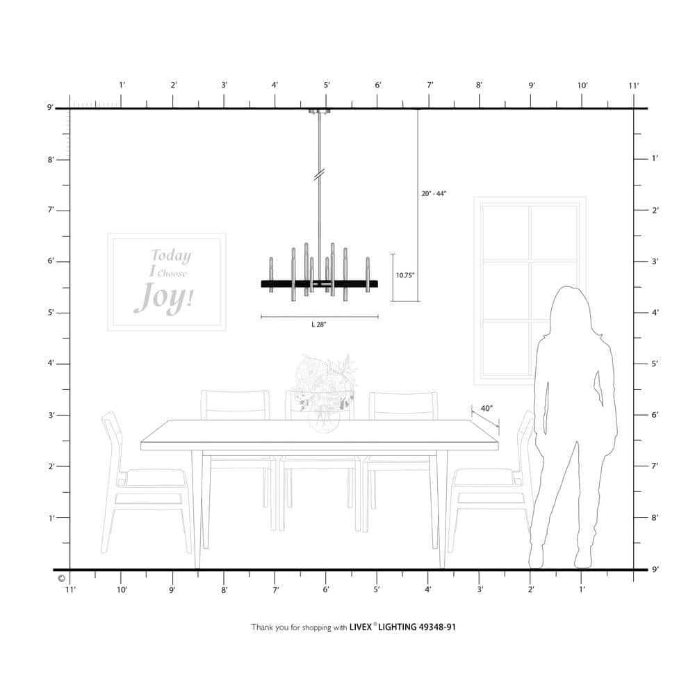 Brushed Nickel 28" 8-Light Candelabra Chandelier
