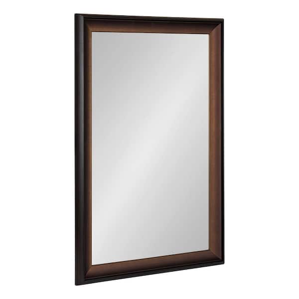 Kate and Laurel Gotley 20.00 in. W x 30.00 in. H Bronze Rectangle Transitional Framed Decorative Wall Mirror