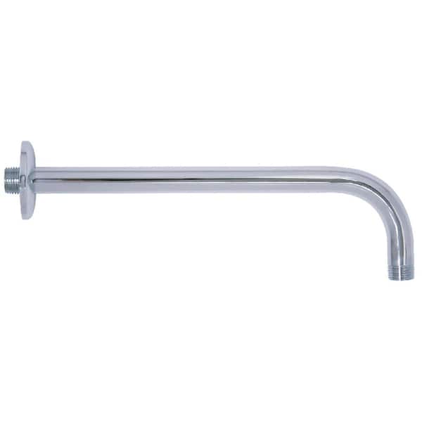 Kingston Brass Claremont Rain Drop 17 in. Shower Arm with Flange, Polished Chrome