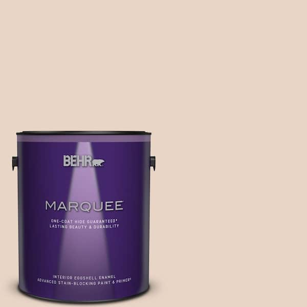 BEHR MARQUEE 1 gal. #MQ3-37 Soft Shoe One-Coat Hide Eggshell Enamel Interior Paint & Primer