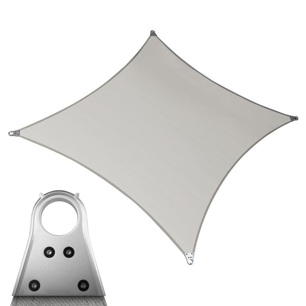 Super Ring 22 ft. x 22 ft. Sun Shade Sail with Cable-Grey price history on PriceWatchPro