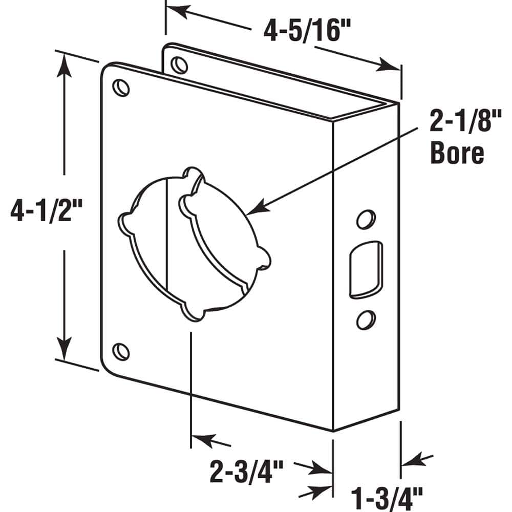 Stainless Steel Door Reinforcement Plate for Enhanced Security