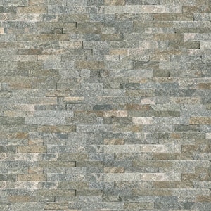 Take Home Tile Sample-Amber Falls Ledger Panel 4 in. x 4 in. Natural Quartzite Wall Tile