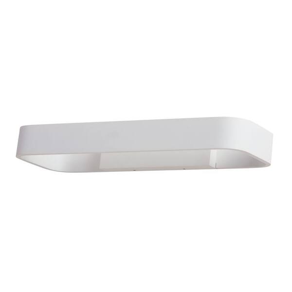 Titan Lighting Truro 8-Watt Matte White LED Wall Sconce