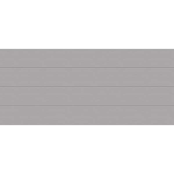 Clopay Modern Steel 16 ft x 7 ft Insulated 18.4 R-Value Matte Lustra Silver Garage Door without Windows