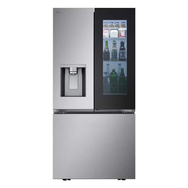 25 cu. ft. 3 Door French Door Refrigerator Standard Depth MAX in PrintProof Stainless Steel with InstaView Ice and Water