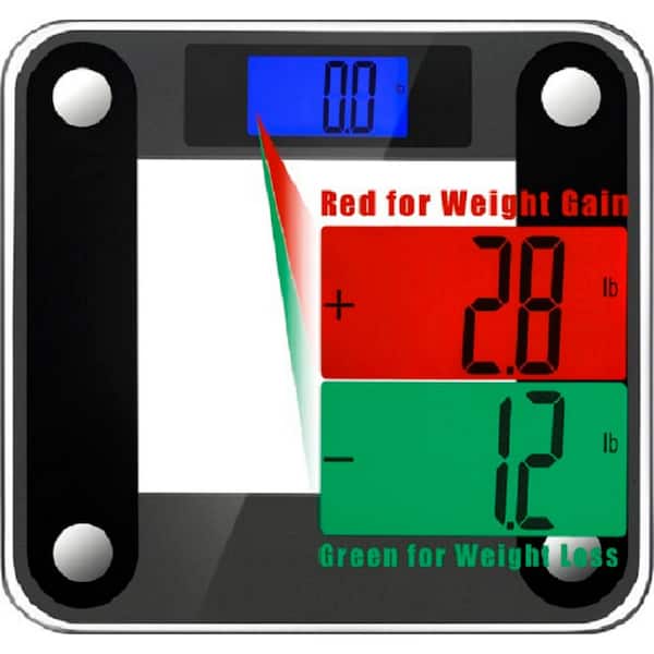 Ozeri Precision II Digital Bathroom Scale with Widescreen Blue Backlit Xbright LCD and Step on Activation