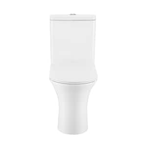 Calice 2-piece 0.8/1.28 GPF Dual Flush Elongated Toilet in White Seat Included
