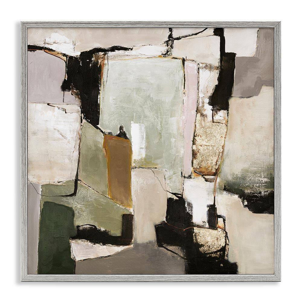 Blocked Composition Details by Design Fabrikken Gray Framed Abstract Giclee Art Print 12 in. x 12 in. price history on PriceWatchPro