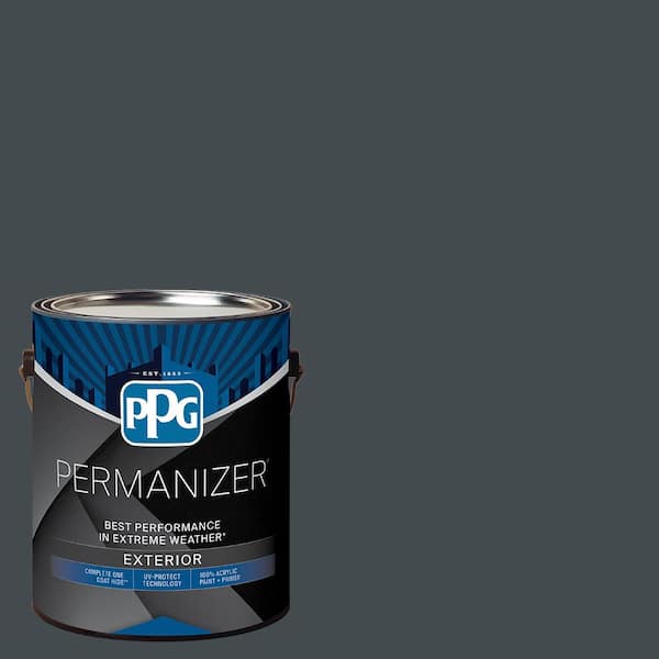 1 gal. PPG1012-7 Black Forest Semi-Gloss Exterior Paint