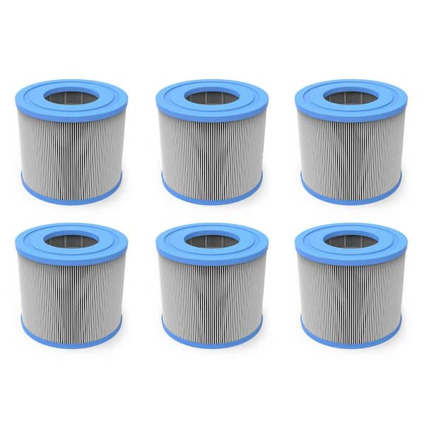 JLeisure 4.13 in. Dia Professional Home SPA High Flow Water Filter Replacement Cartridge (6 Pk)