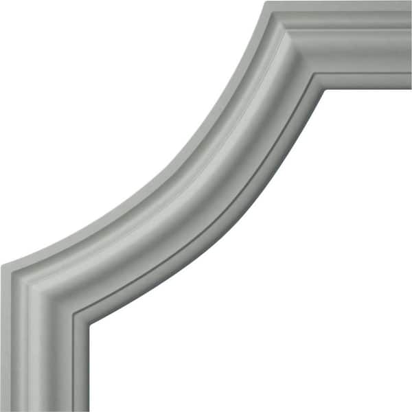 12 in. x 3/4 in. x 12 in. Urethane Pompeii Panel Moulding Corner (Matches Moulding PML02X00PO)