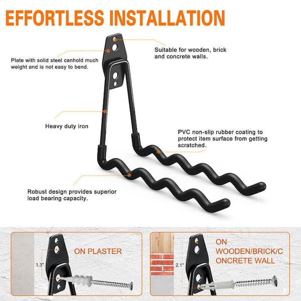 Upgraded 16 Packs Garage Hooks Utility Double Heavy Duty With - View #6