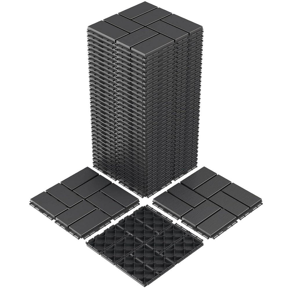 12 in. x 12in. Plastic Interlocking Flooring Deck Tiles 44pack price history on PriceWatchPro