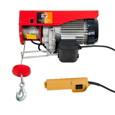 440 lb. Single Cable / 880 lbs. Double Cable 39 ft. Length Electric Hoist with Remote Control for Item #1348-21