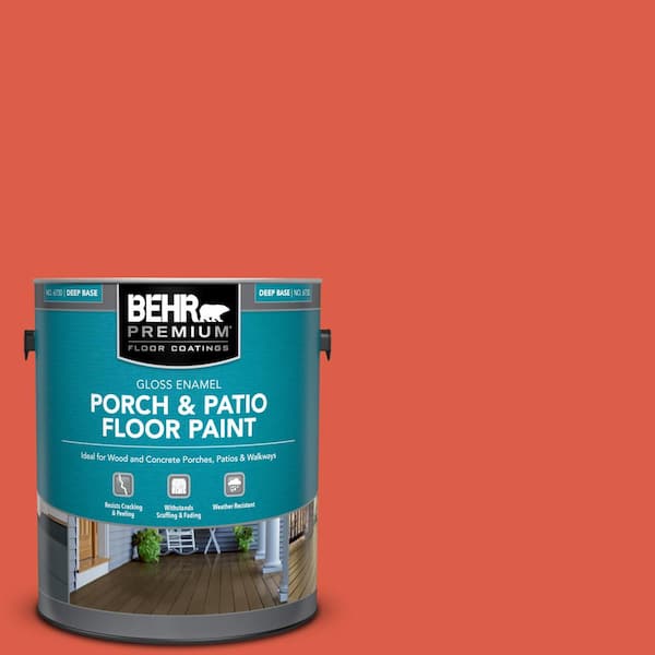 1 gal. #P180-6 Pimento Gloss Enamel Interior/Exterior Porch and Patio Floor Paint