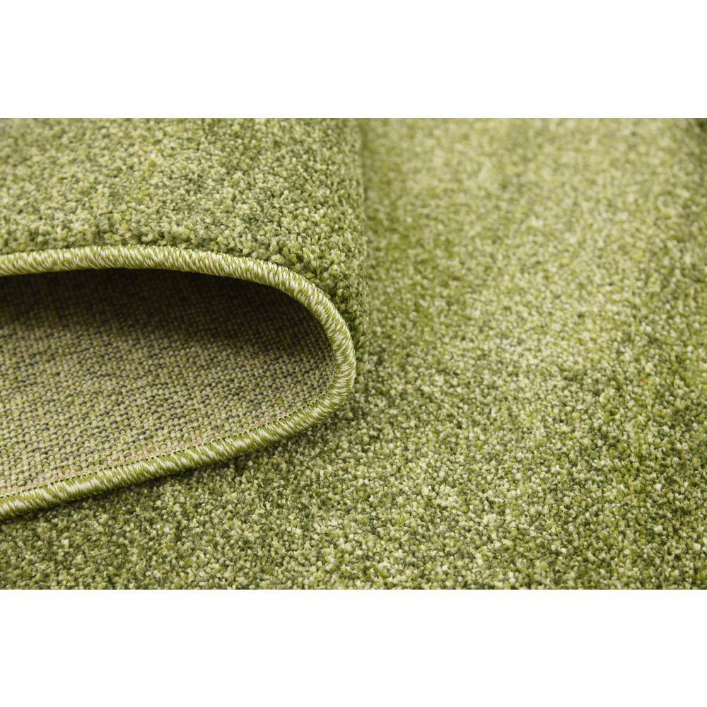 Green Tufted Rectangular Easy Care Synthetic Rug