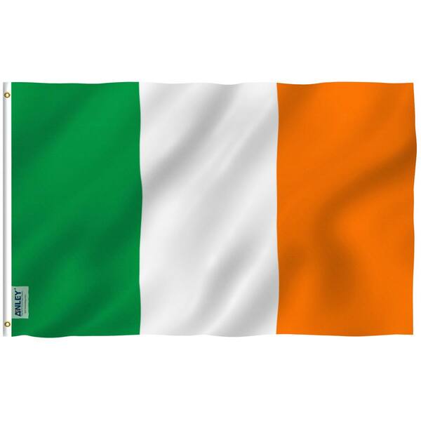ANLEY Fly Breeze 3 ft. x 5 ft. Polyester Ireland Flag 2-Sided Banner with Brass Grommets and Canvas Header