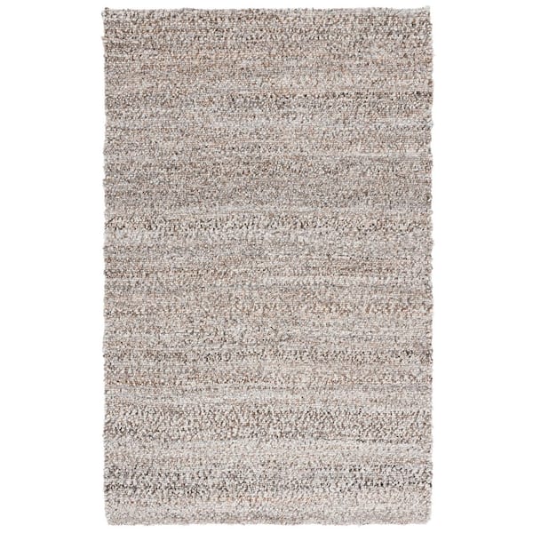 Simple Gray Distressed Rug SAFAVIEH Renewal 4 ft. x 6 ft. Natural/Gray Distressed Solid Area Rug ...