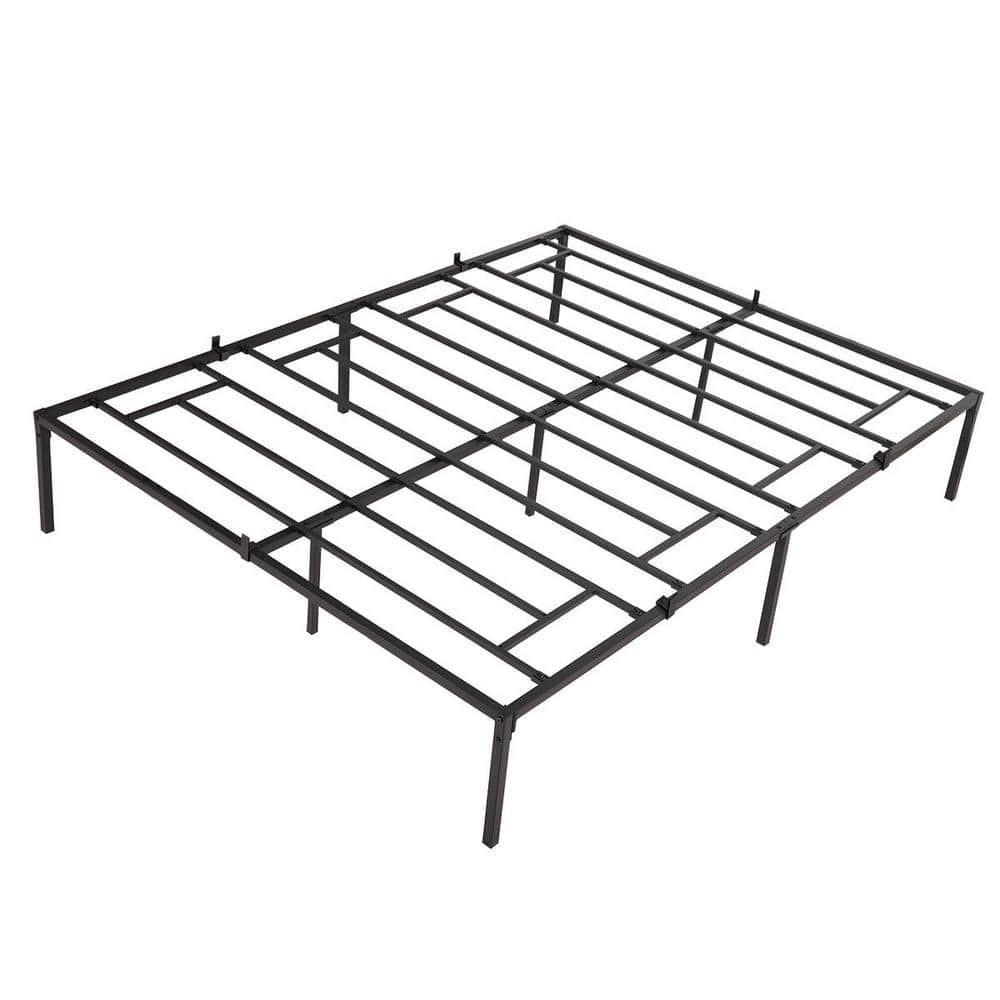 Black Queen Large Iron Platform Bed Frame S-D0102HETH9A - The Home Depot