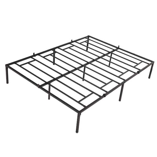 Unbranded Black Queen Large Iron Platform Bed Frame