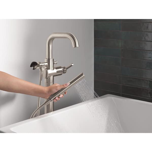 Delta Trinsic 1-Handle Floor Mount Tub Faucet Trim Kit in