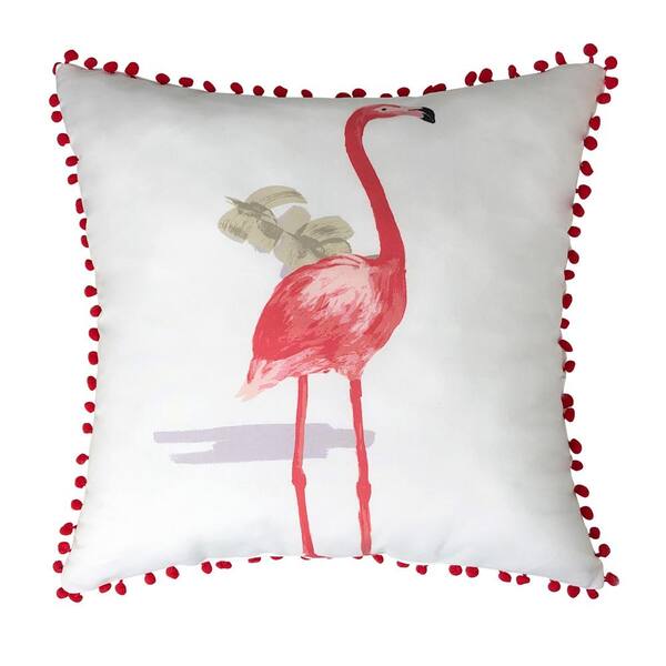 flamingo lumbar pillow