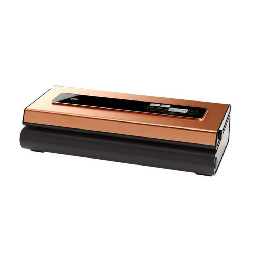 6-in-1 Copper Food Vacuum Sealer with Cutter, 2 Bag Rolls and 5 Pre-cut Bags, Widened 12 mm Sealing Strip price history on PriceWatchPro